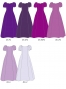 Kids Custom Puff Sleeve Long Dress / JCp75-solid