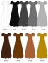 Kids Custom Double Flare Sleeves Long Dress / JCp84-solid