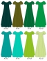 Kids Custom Double Flare Sleeves Long Dress / JCp84-solid
