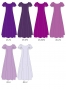 Kids Custom Double Flare Sleeves Long Dress / JCp84-solid