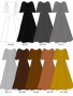 Custom Half Sleeve Long Dress / JC78-solid