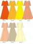 Custom Half Sleeve Long Dress / JC78-solid