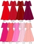 Custom Half Sleeve Long Dress / JC78-solid