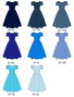 Kids Custom 3-tiered frilled sleeves Midi Dress / JCp92-solid