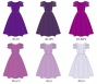 Kids Custom 3-tiered frilled sleeves Midi Dress / JCp92-solid