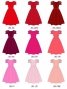 Kids Custom 3-tiered frilled sleeves Midi Dress / JCp92-solid