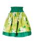Hula Kids Double & Reversible Pau Skirt / Green / Gp11