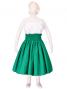 Hula Kids Double & Reversible Pau Skirt / Green / Gp11