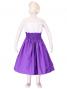 Hula Kids Double & Reversible Pau Skirt / Violet / Gp12