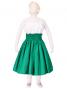 Hula Kids Double & Reversible Pau Skirt / Green / Gp14