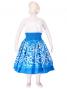 Hula Kids Double & Reversible Pau Skirt / Blue / Gp15