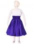 Hula Kids Double & Reversible Pau Skirt / Egg Plant / Gp16