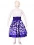 Hula Kids Double & Reversible Pau Skirt / Egg Plant / Gp16