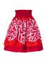 Hula Kids Double & Reversible Pau Skirt / Red / Gp17