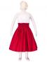 Hula Kids Double & Reversible Pau Skirt / Red / Gp17