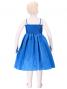 Hula Kids Shantung Dress with Lehua Embroidery / Blue / Gp2bl
