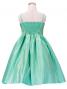 Hula Kids Shantung Dress with Lehua Embroidery / Green / Gp2g