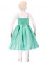 Hula Kids Shantung Dress with Lehua Embroidery / Green / Gp2g