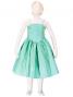 Hula Kids Shantung Dress with Lehua Embroidery / Green / Gp2g