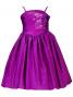 Hula Kids Shantung Dress with Lehua Embroidery / Purple / Gp2p