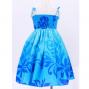 Hula Kids Midi Drape Keiki Dress / Blue / Gp32bl
