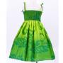 Hula Kids Midi Drape Keiki Dress / Green / Gp32gr