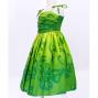 Hula Kids Midi Drape Keiki Dress / Green / Gp32gr