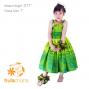 Hula Kids Midi Drape Keiki Dress / Green / Gp32gr