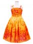 Hula Kids Midi Drape Keiki Dress / Orange / Gp32or