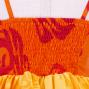 Hula Kids Midi Drape Keiki Dress / Orange / Gp32or