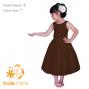 Hula Kids Midi Keiki Dress / Solid Brown / Gp34br