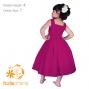 Hula Kids Midi Keiki Dress / Solid Deep Rose / Gp34dr
