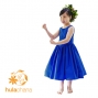 Hula Kids Midi Keiki Dress / Solid Royal Blue / Gp34rb