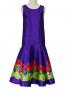 Hula Kids Shantung Dress with Lehua Print / Luxury Collection / Purple / Jp35pu