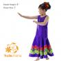 Hula Kids Shantung Dress with Lehua Print / Luxury Collection / Purple / Jp35pu