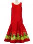 Hula Kids Shantung Dress with Lehua Print / Luxury Collection / Red / Jp35rd