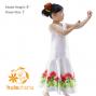 Hula Kids Shantung Dress with Lehua Print / Luxury Collection / White / Jp35wh