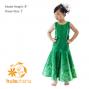 Hula Kids Shantung Dress with Lokelani Print / Luxury Collection / Green / Jp36gr