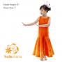 Hula Kids Shantung Dress with Lokelani Print / Luxury Collection / Orange / Jp36or