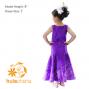 Hula Kids Shantung Dress with Lokelani Print / Luxury Collection / Purple / Jp36pu