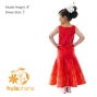 Hula Kids Shantung Dress with Lokelani Print / Luxury Collection / Red / Jp36rd