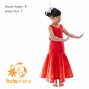 Hula Kids Shantung Dress with Lokelani Print / Luxury Collection / Red / Jp36rd