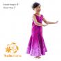 Hula Kids Shantung Dress with Lokelani Print / Luxury Collection / Red Purple / Jp36rdpu