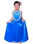 Hula Kids Dress with Velvet / Blue / Gp3bl