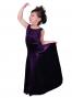 Hula Kids Dress with Velvet / Purple / Gp3p
