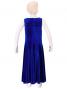 Hula Kids Dress with Velvet / Royal Blue / Gp3rb