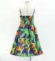 Hula Kids Shantung Dress with Strelitzia Print / Luxury Collection / Blue / Jp47bl