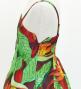 Hula Kids Shantung Dress with Strelitzia Print / Luxury Collection / Brown Red / Jp47br