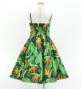 Hula Kids Shantung Dress with Strelitzia Print / Luxury Collection / Green / Jp47gr