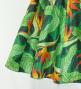 Hula Kids Shantung Dress with Strelitzia Print / Luxury Collection / Green / Jp47gr